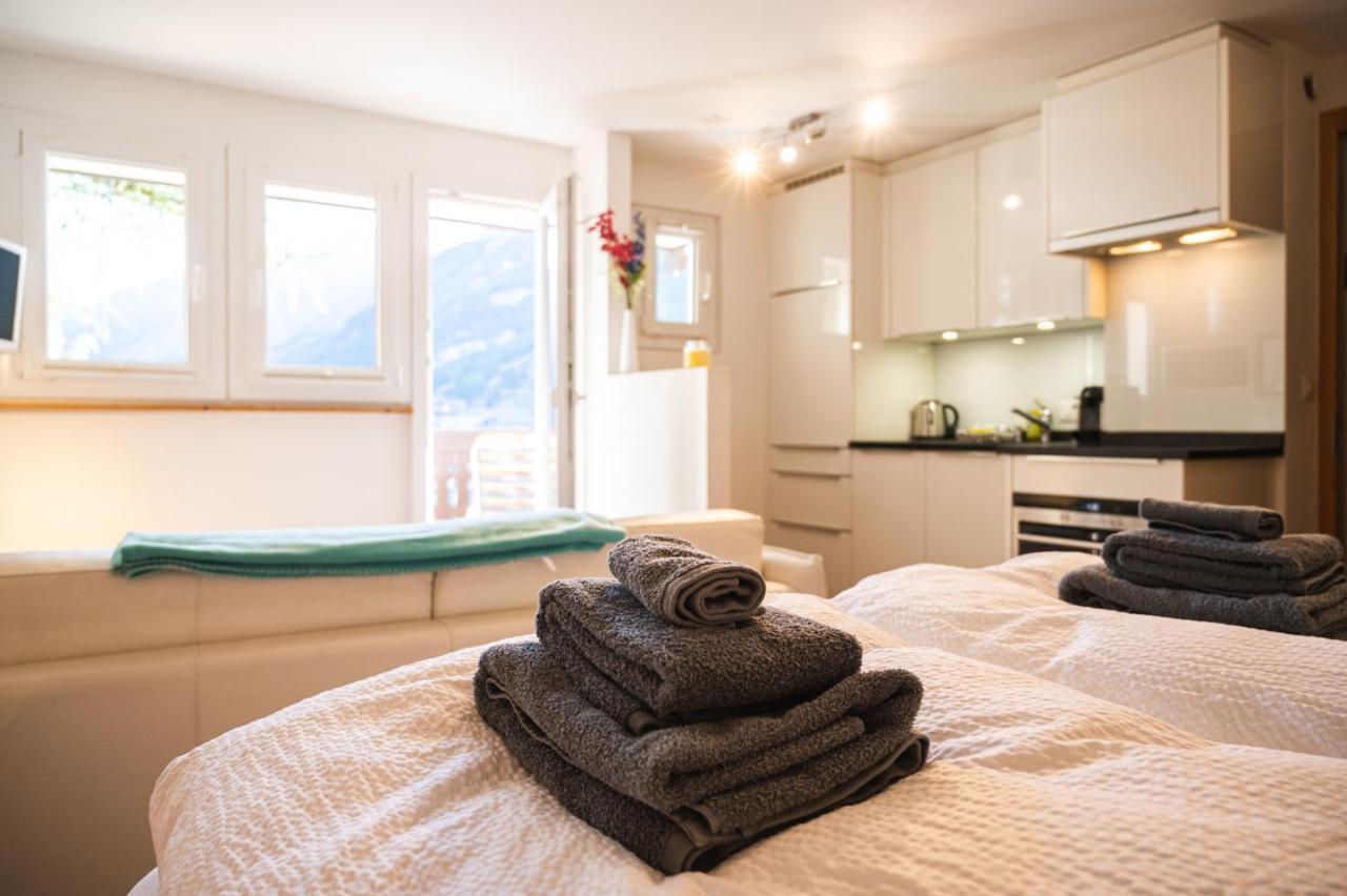 Studio Direkt Im Zentrum, Tolle Terrasse, Aussicht Zermatt Exterior foto